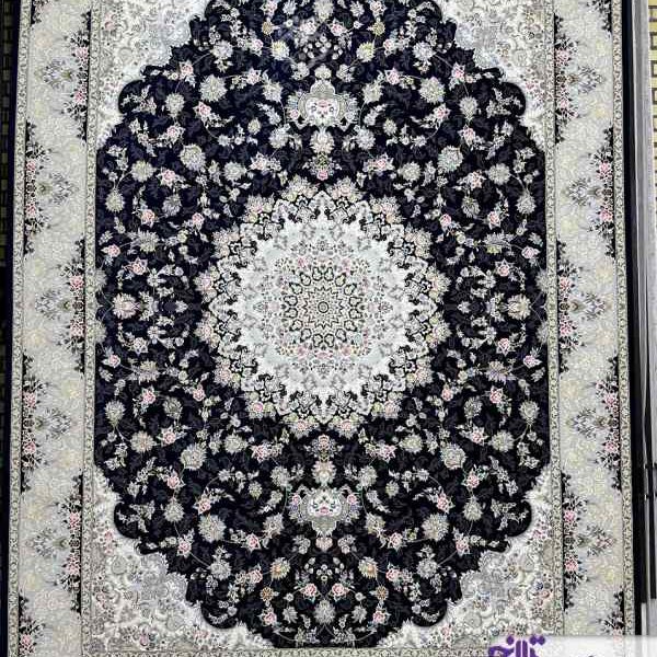فرش 1200 شانه افشار سرمه ای